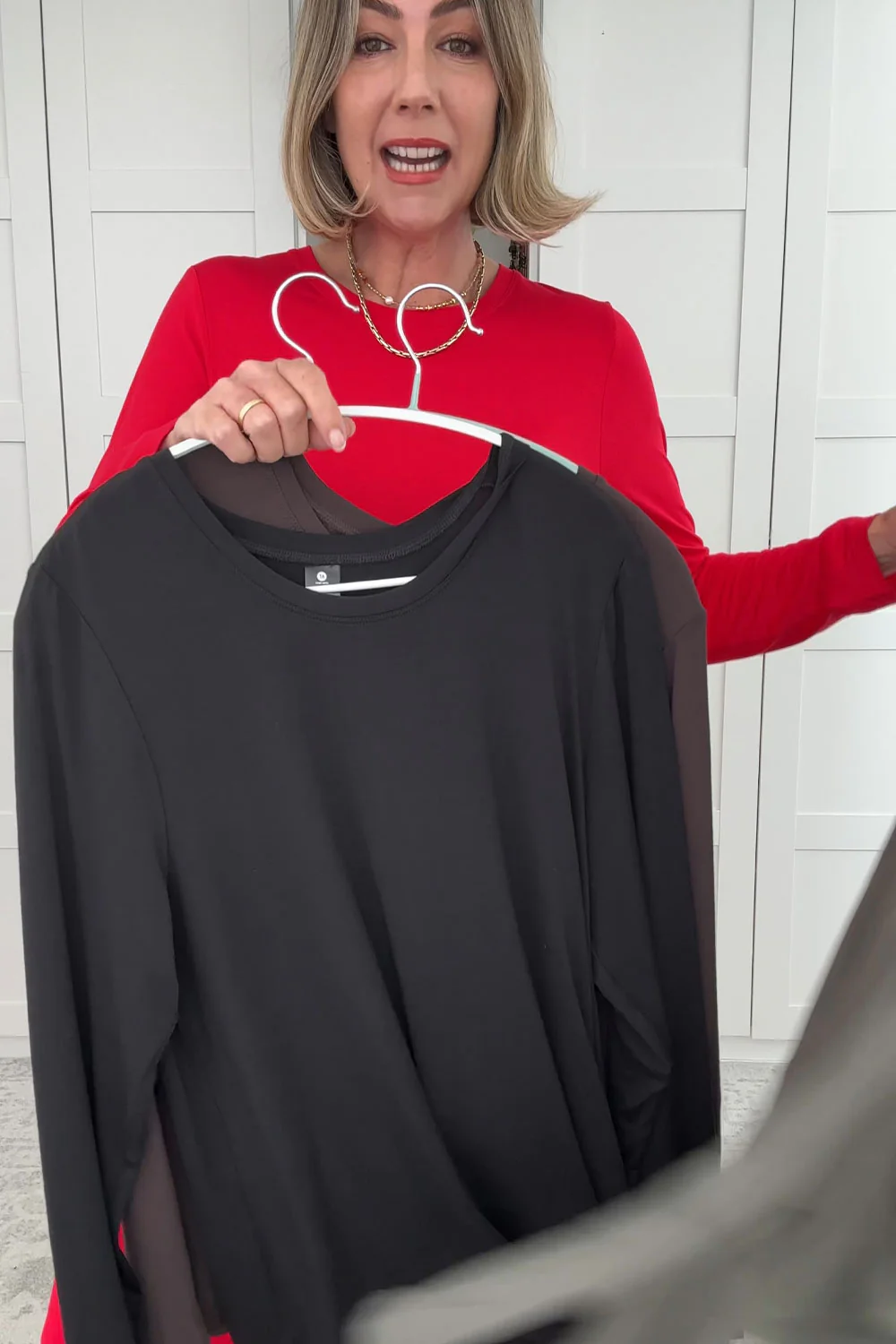 Bamboo Long Sleeve with Back Tie - Black - Image 3