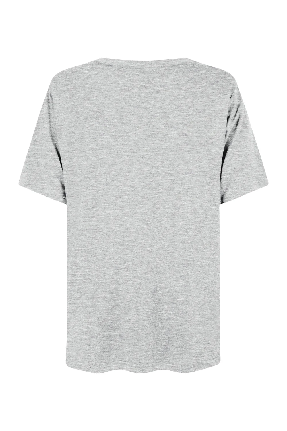 Bamboo V-Neck T-Shirt - Grey Marle - Image 6