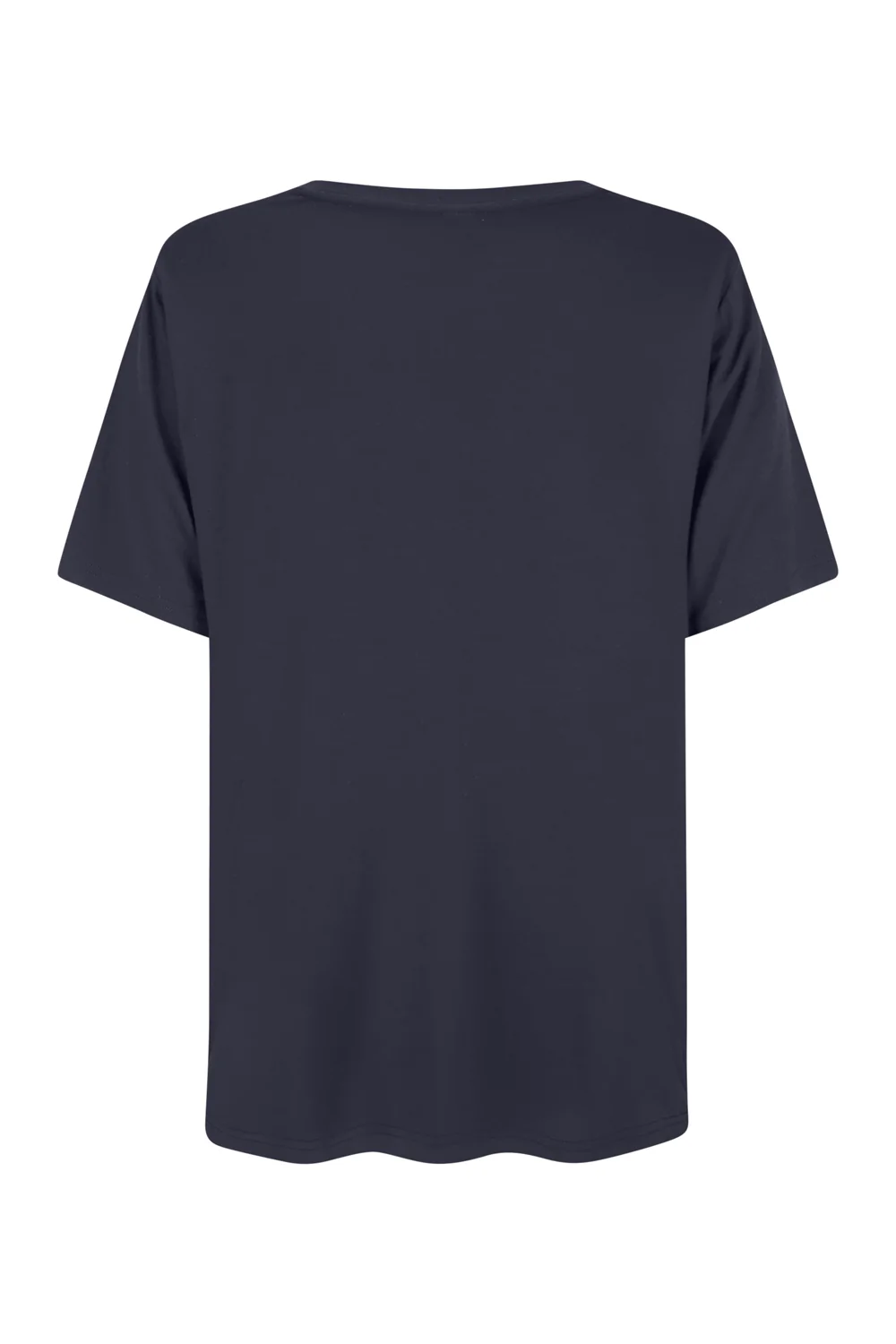 Bamboo V-Neck T-Shirt - Navy - Image 4