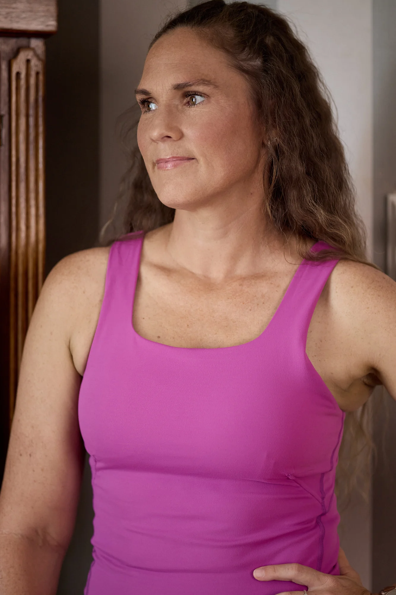 Shelf Bra Base Tank - Violet - Image 7