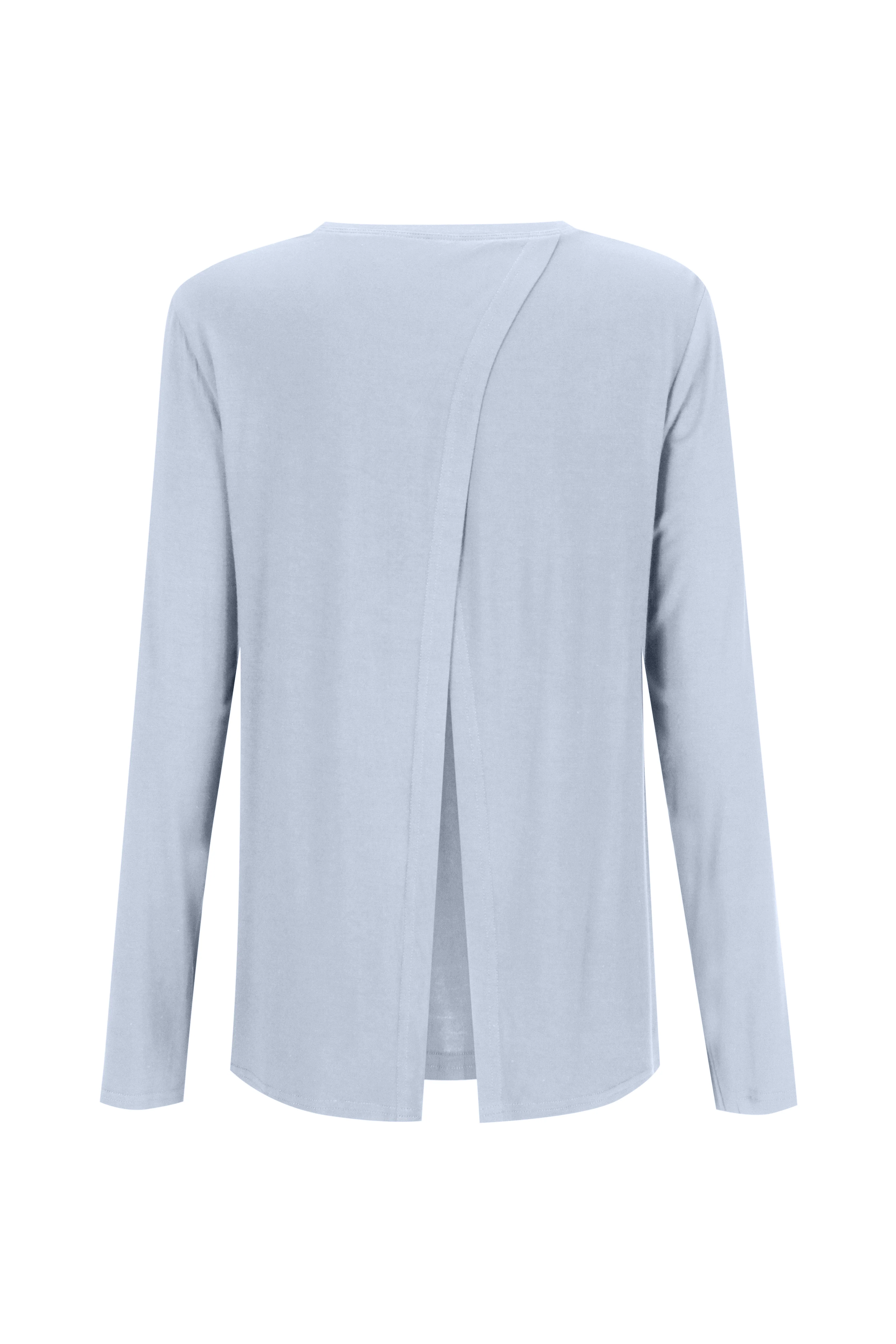 Bamboo Long Sleeve with Back Tie - Coastal Blue - Image 2