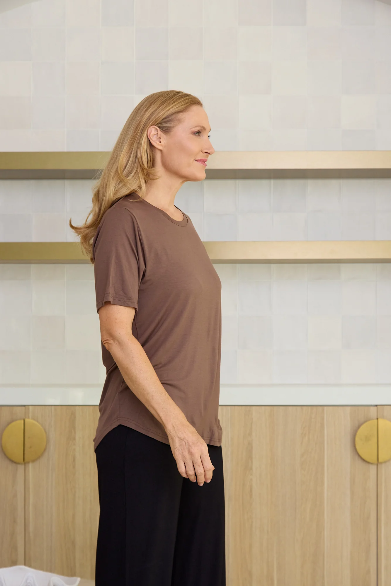 Classic Bamboo T-Shirt - Mocha - Image 4