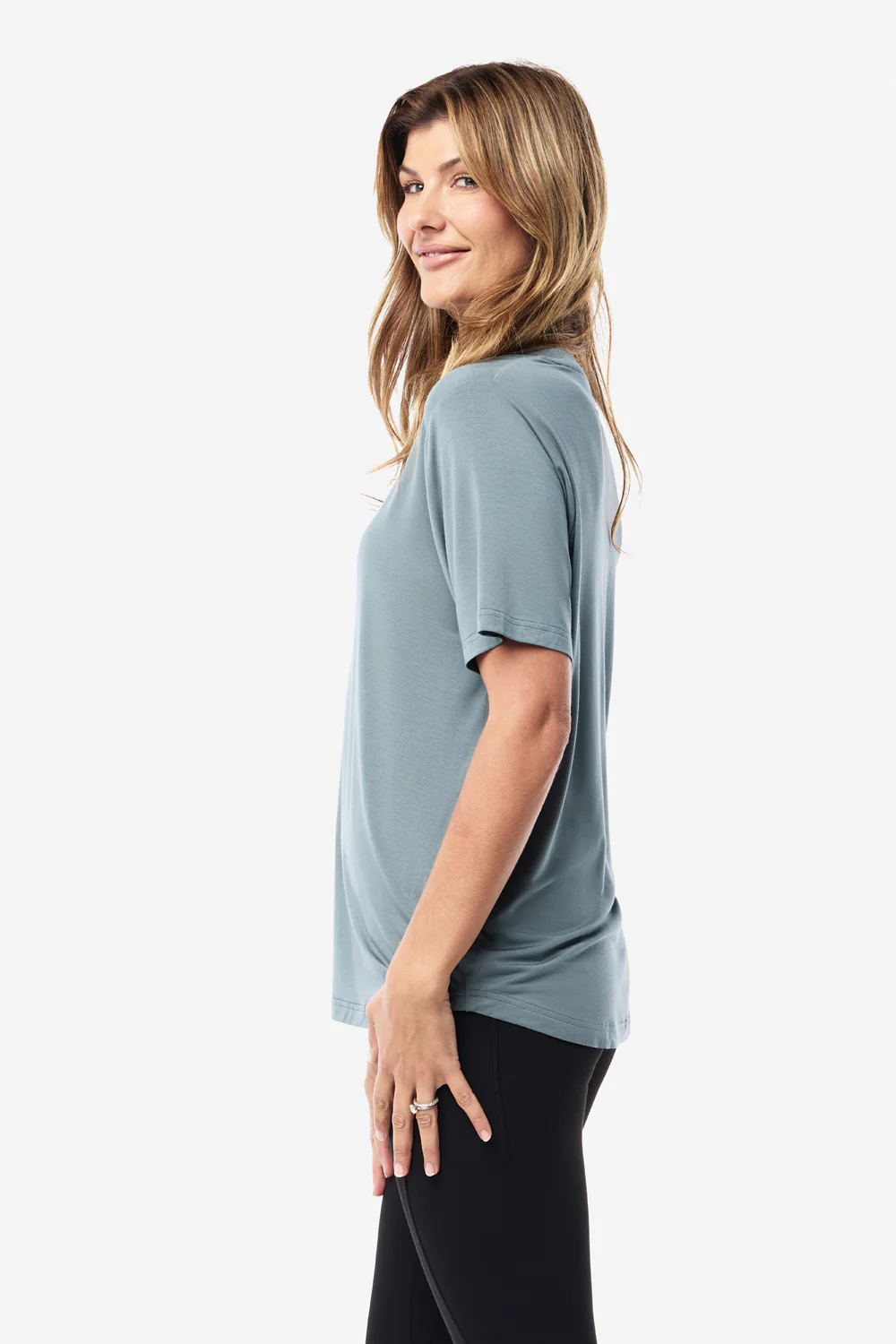 Classic Bamboo T-Shirt - Sage - Image 8