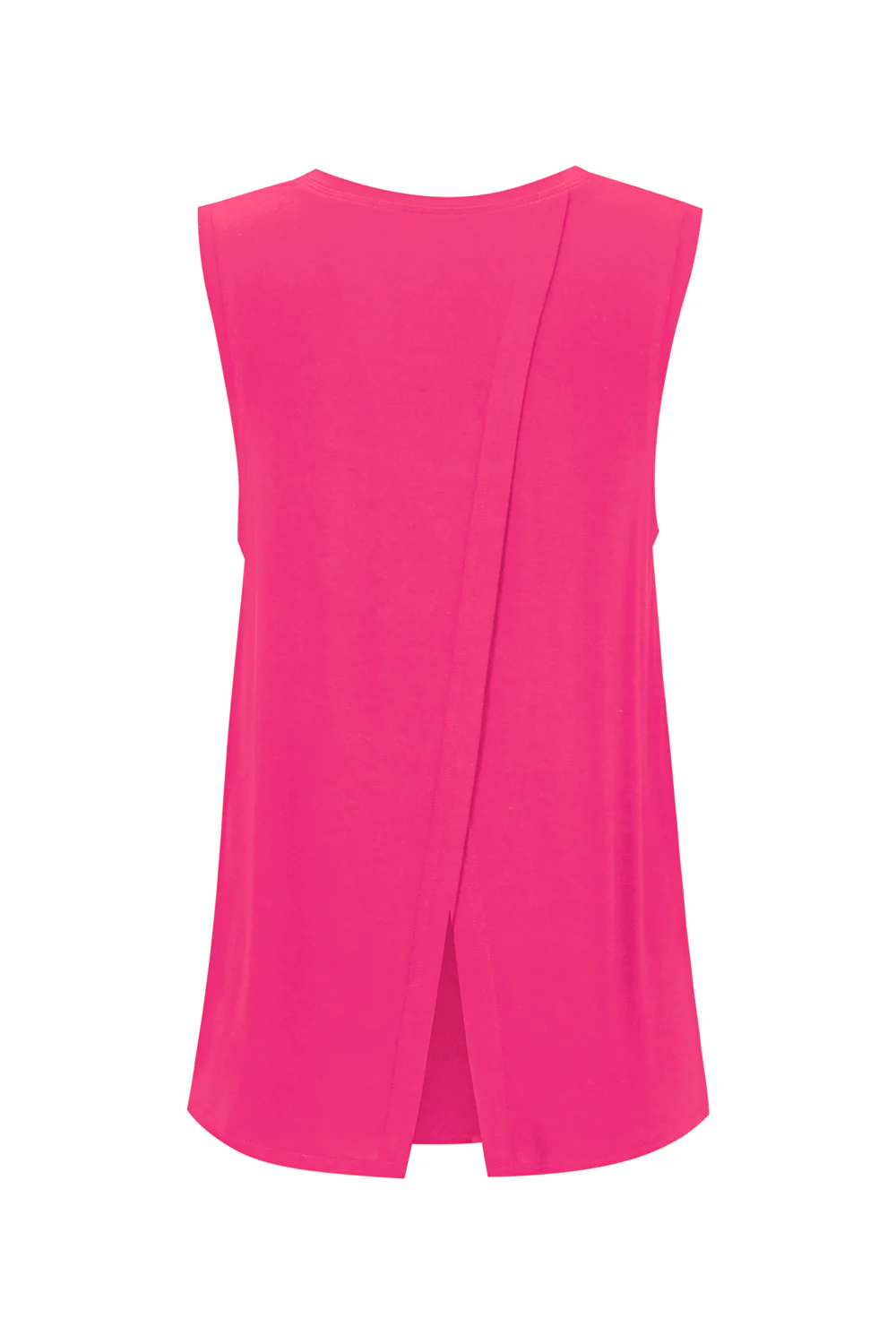 Bamboo Tank with Back Tie - Raspberry - Image 2