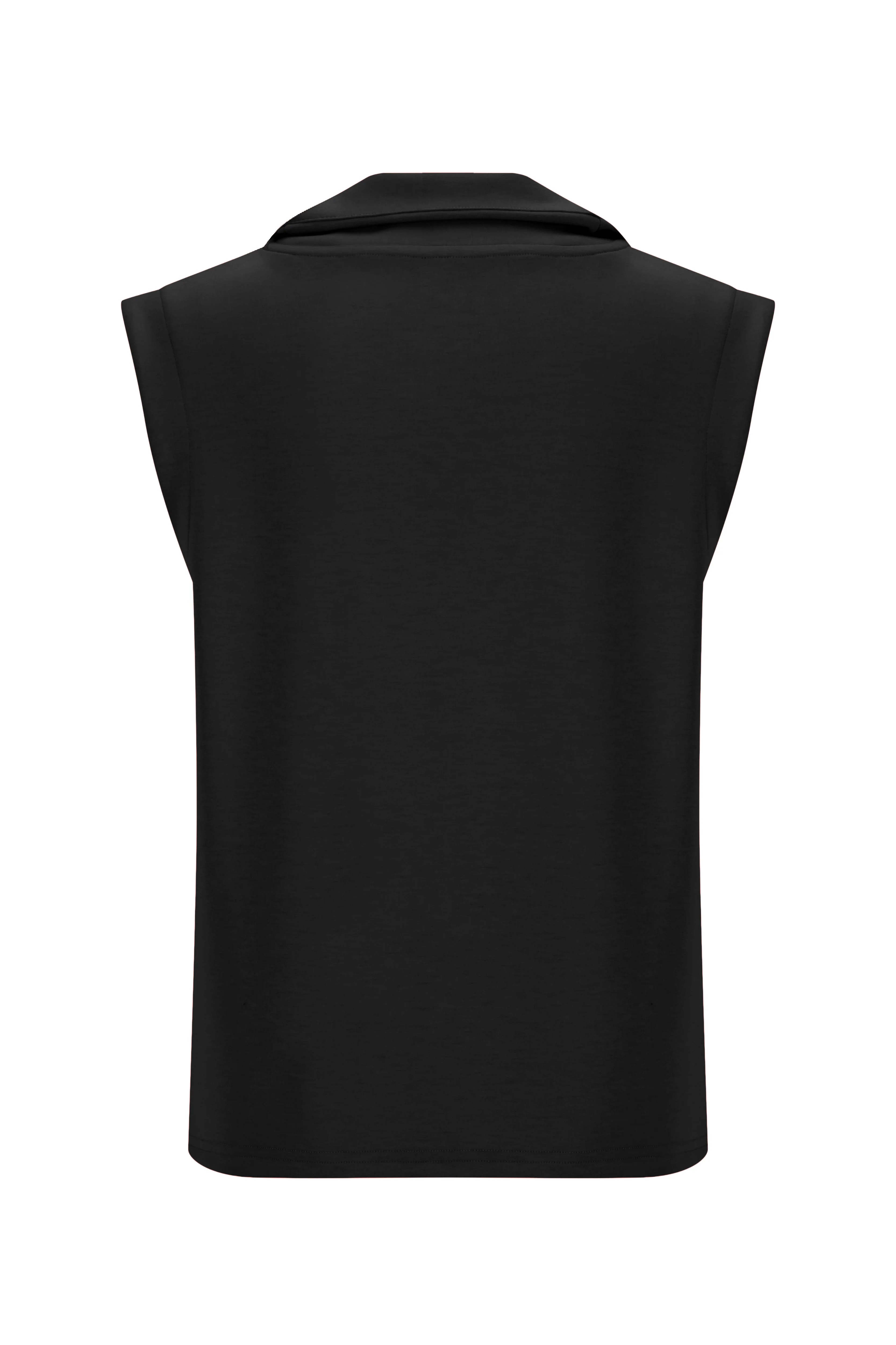 Softluxe Tank with Zip - Black - Image 6