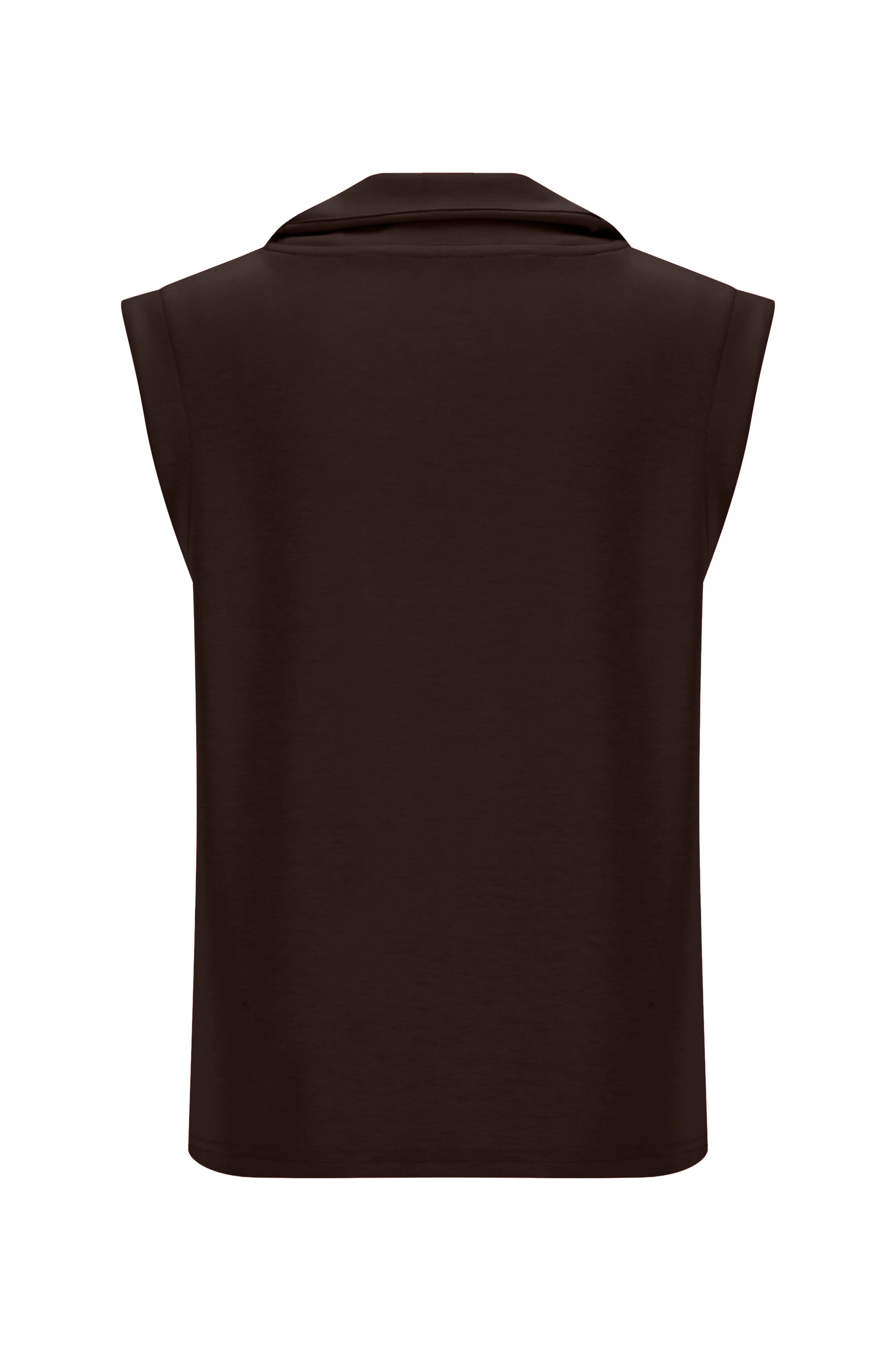 Softluxe Tank with Zip - Espresso - Image 5